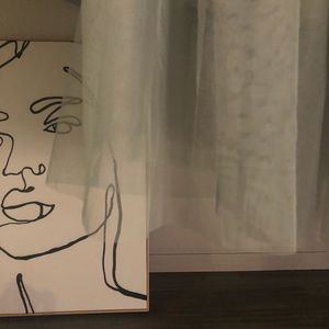 Sage green tule skirt